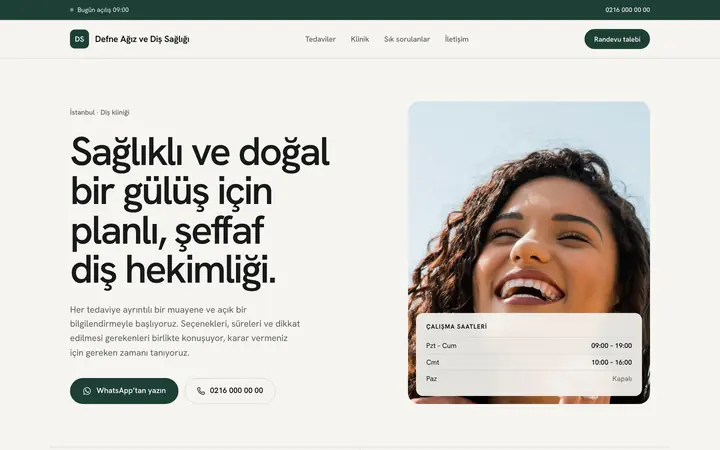 Sade tasarımı